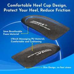 SIIHEA heel cup with anti-slip design keeps the heel in place.