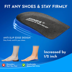 SIIHEA heel pads fit most shoe types for versatile wear across activities.