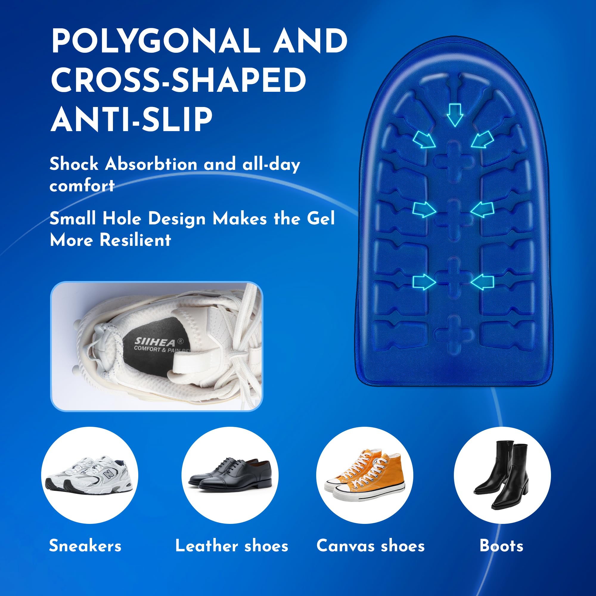 Universally compatible with sneakers, leather shoes, canvas, and boots.