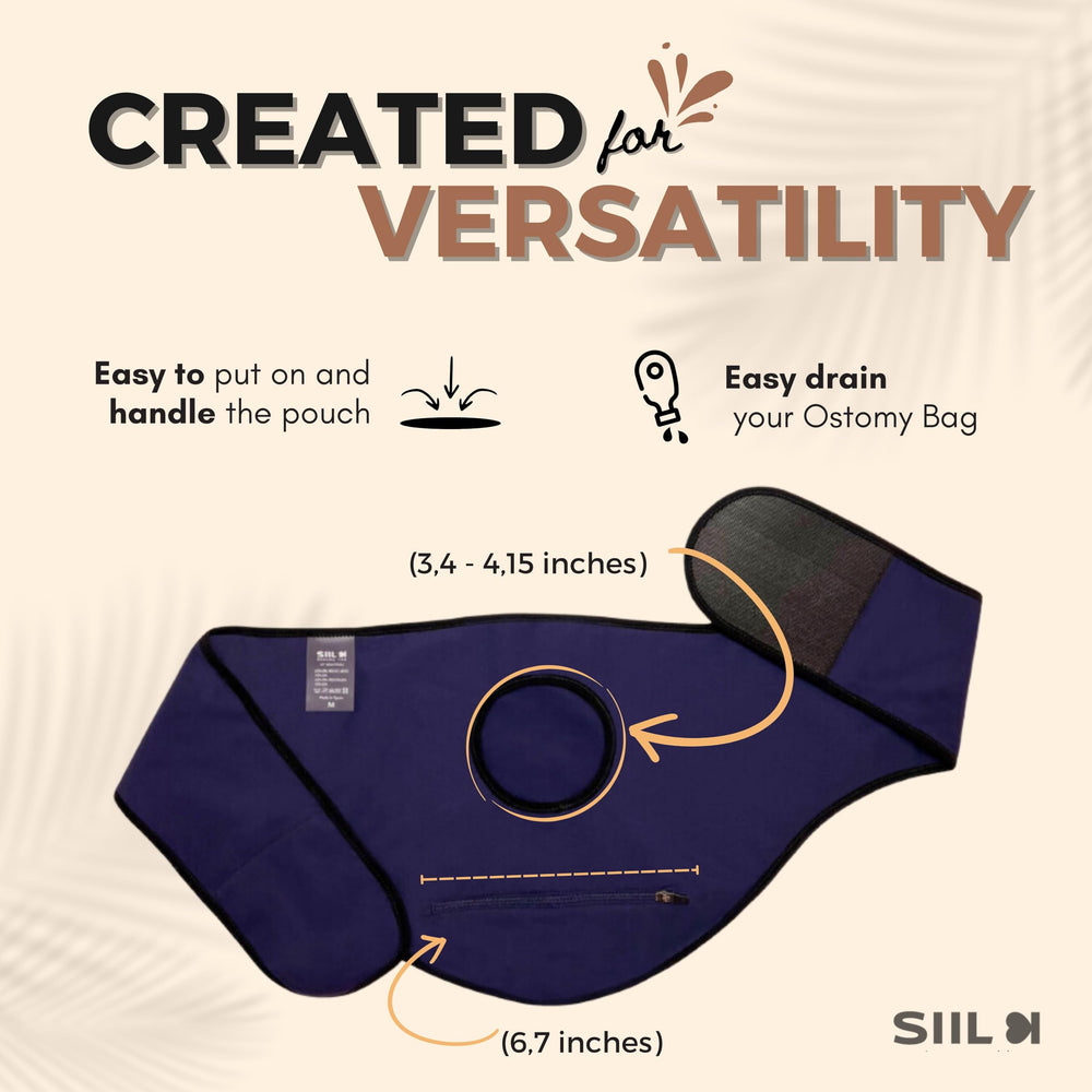 SIIL ostomy belt compatible with Coloplast, Hollister, Convatec systems