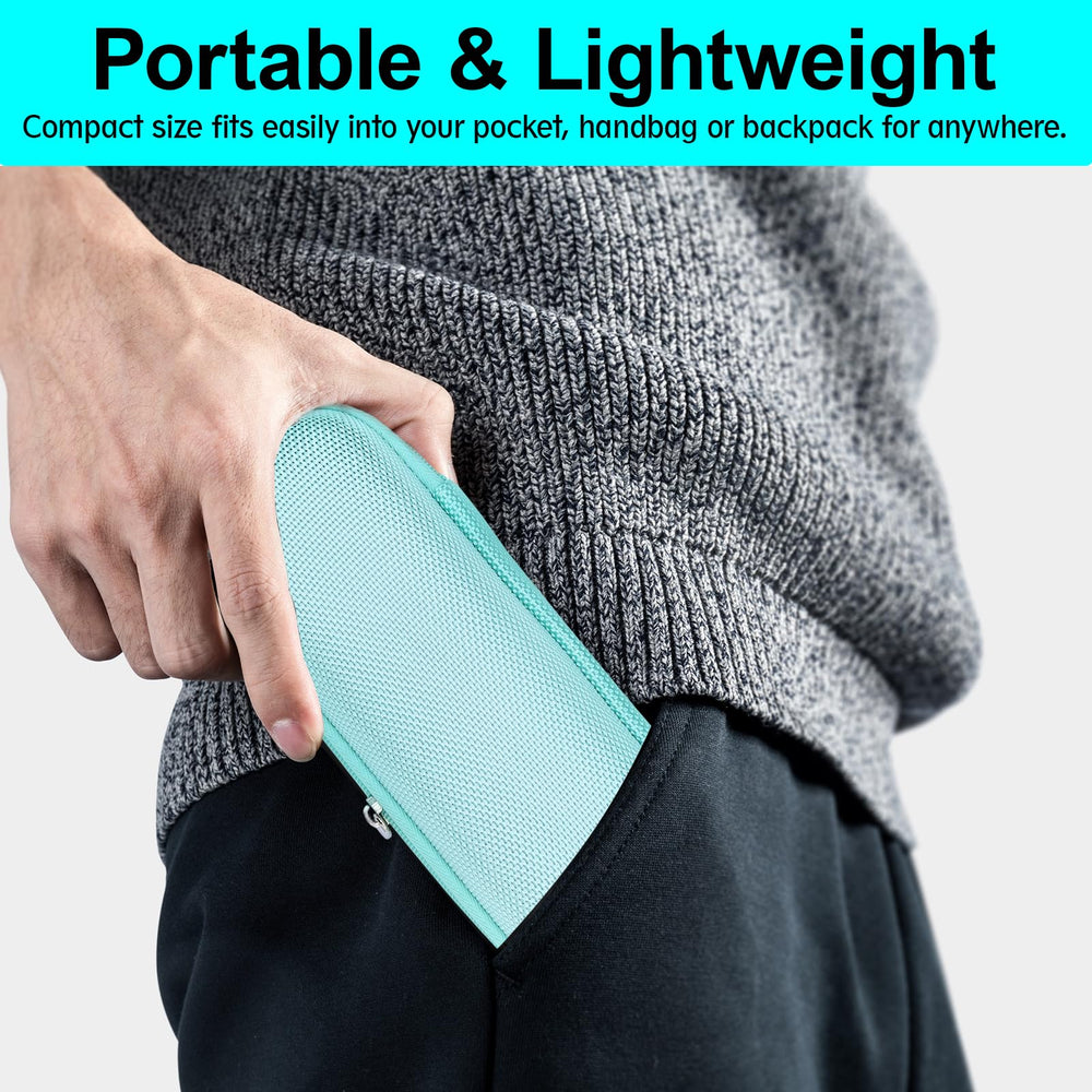 Sijidou estuche frío para insulina verde, cierre ergonómico para facilitar el uso diario.