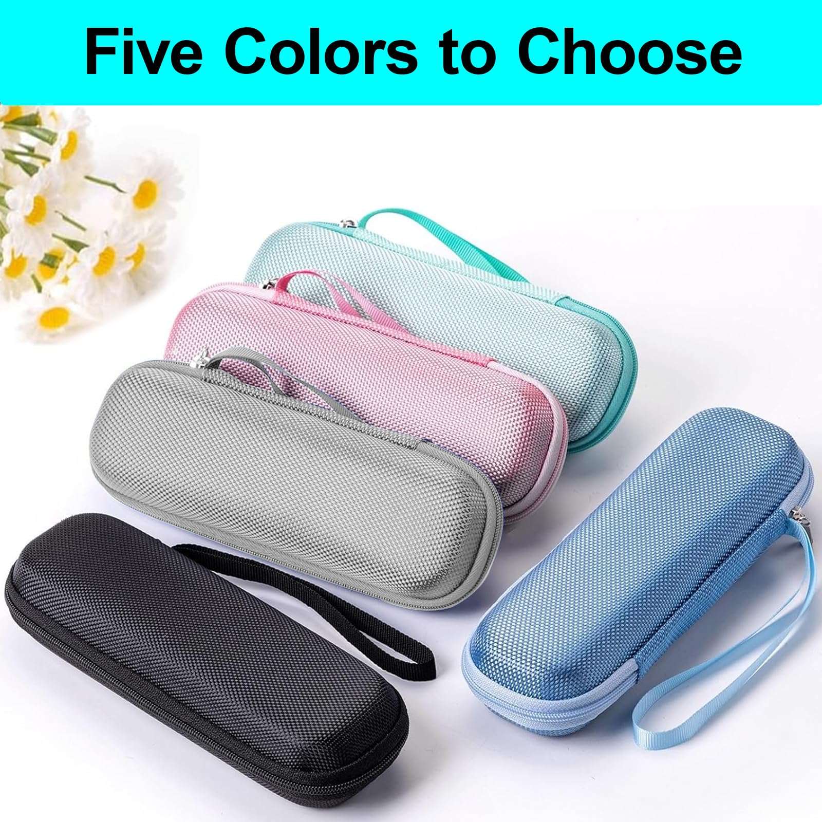 Sijidou estuche verde para viaje, ideal para mantener medicamentos protegidos.
