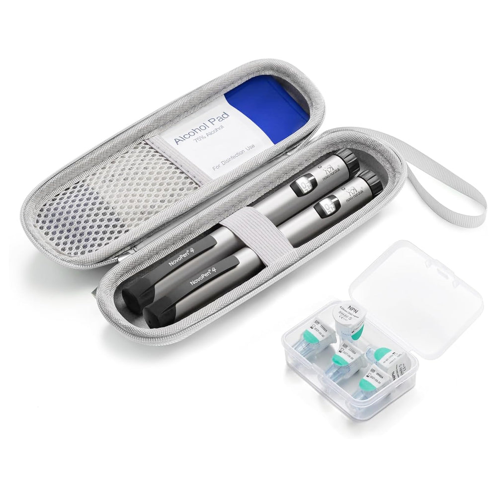 sijidou funda insulina viaje gris: almacenamiento seguro para insulina durante viajes