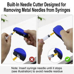 Sijidou high-capacity sharps container holds up to 3000 needles for less frequent emptying.
