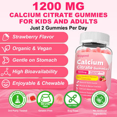 Sijigood calcium citrate gummies pour demonstrates easy daily nutrition for active lifestyles