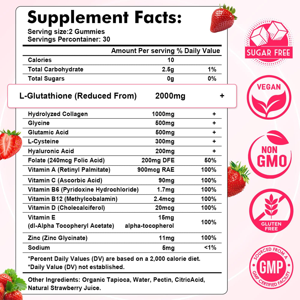 Sijigood Glutathione Collagen Gummies bottle pour highlights easy daily use.