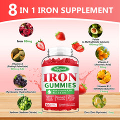 Gummies pouring from bottle showing texture.