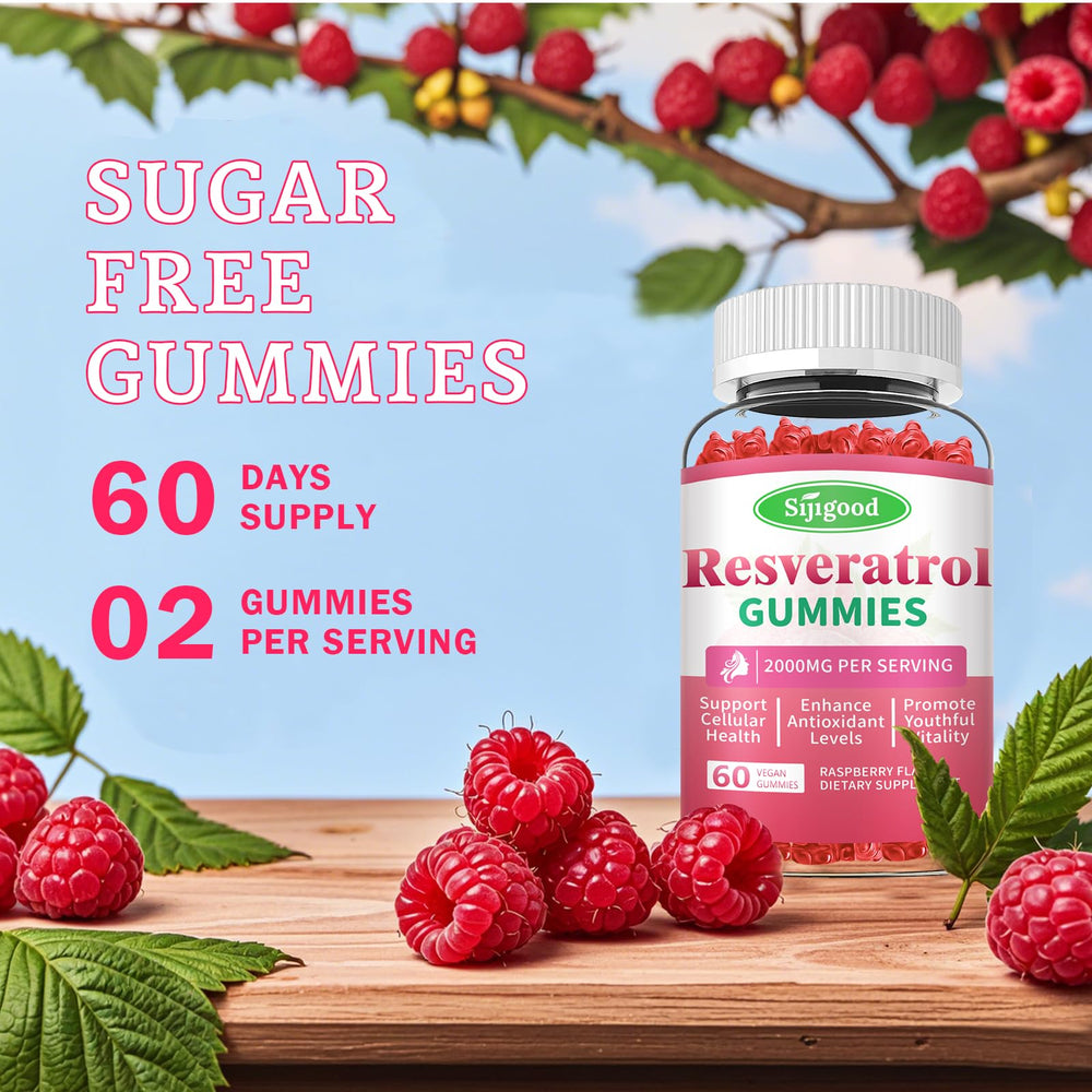 Gummies with raspberry flavor from Sijigood on a plate