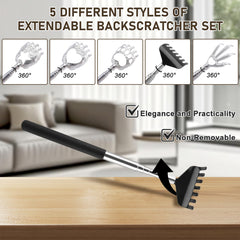 Soft rubber grip on the SIKEMAY back scratcher ensures comfortable use.