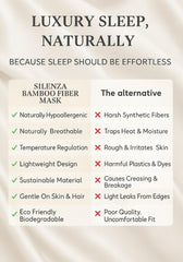 Adjustable strap detail on Silenza sleep mask for secure comfort.