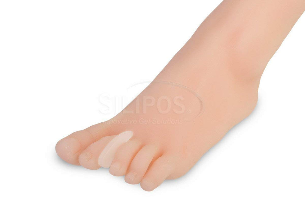 Silipos Opaque Toe Spacer Small non-closure gel detail soothing material reduces rubbing between toes.