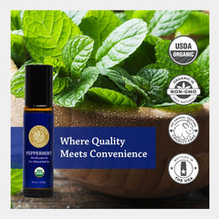 Silk Road Organic Menta Rodillo, opción suave para embarazo y cuidado diario.