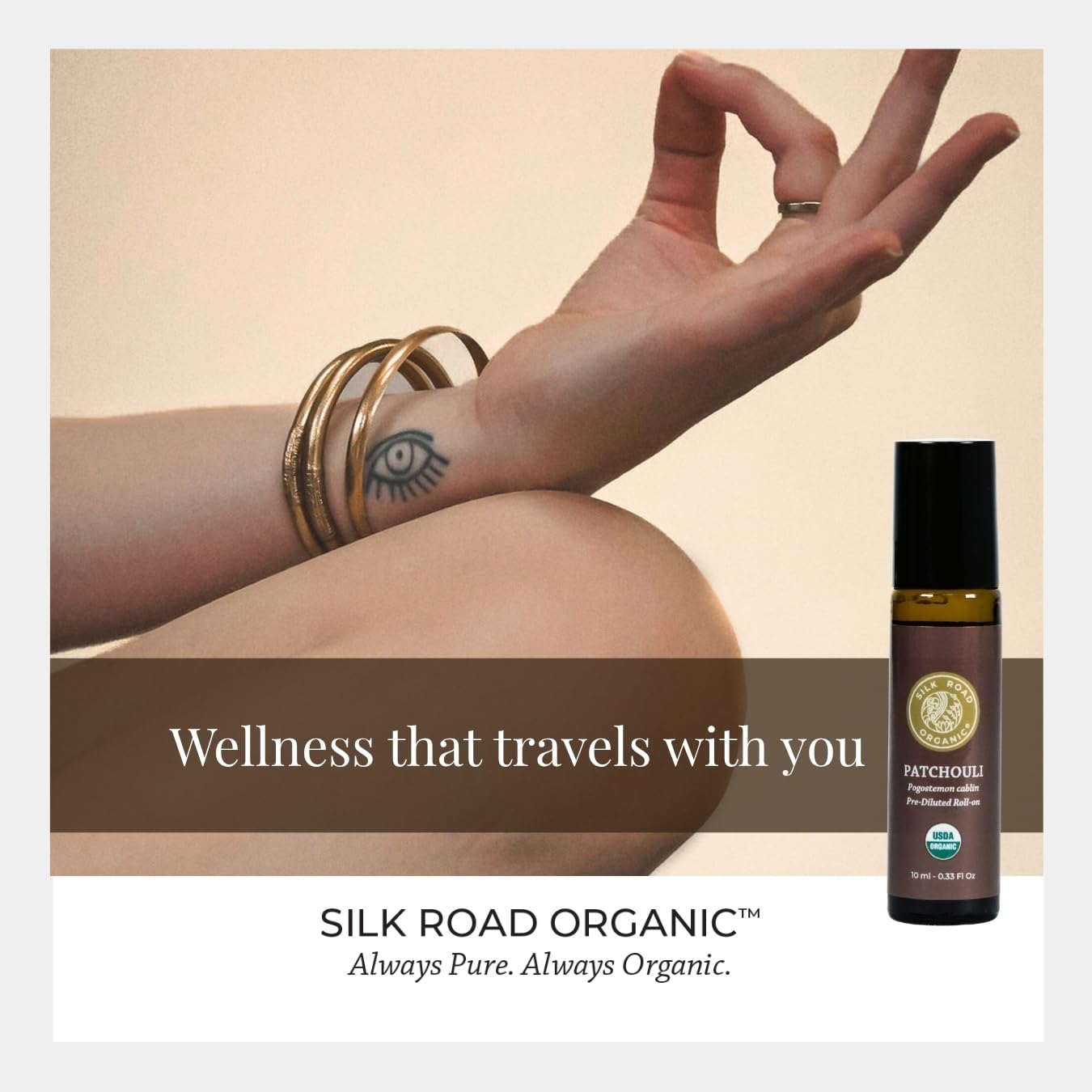 Silk Road Organic Patchouli with USDA certification confirms pure ingredients.