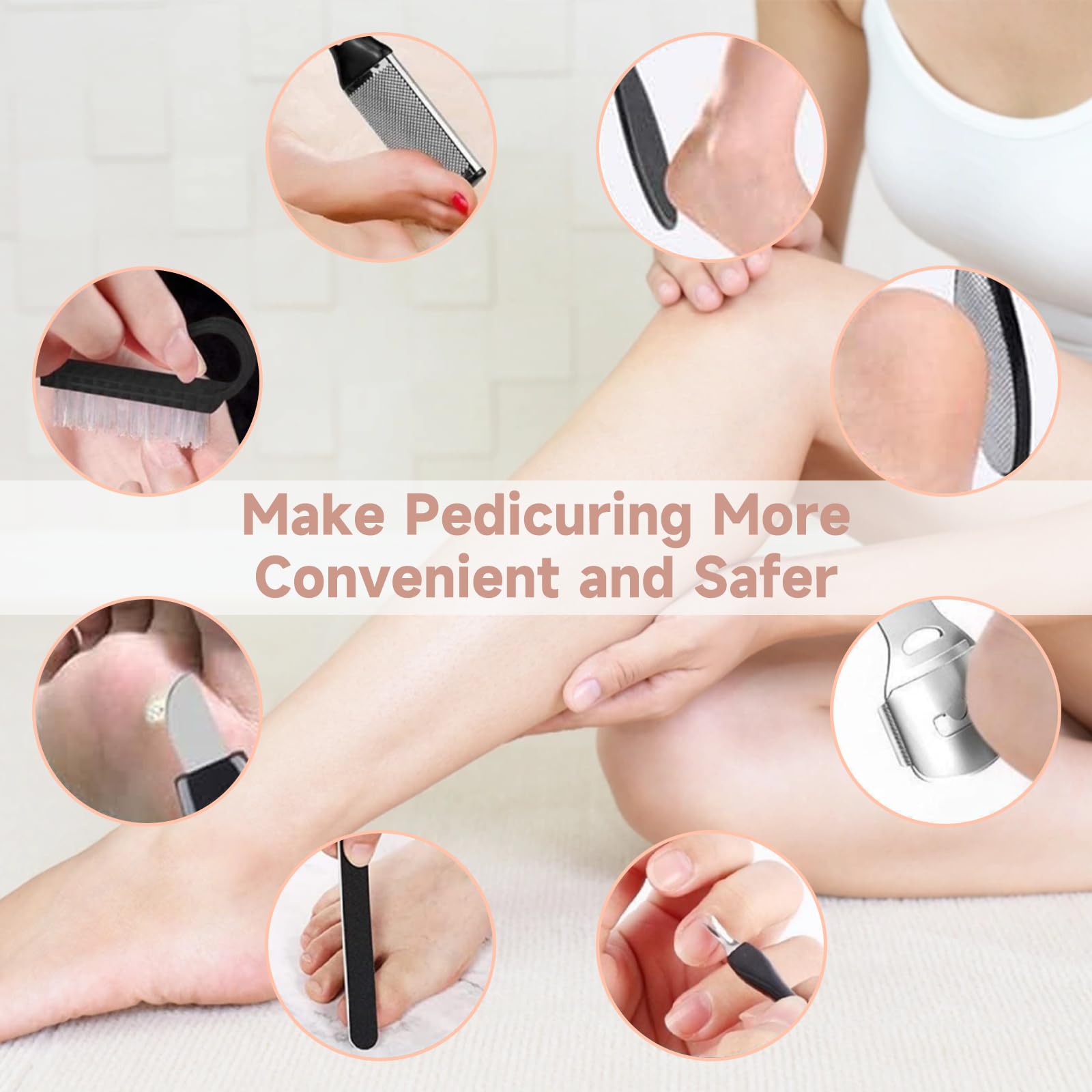 SilkGlow portable foot file travel-friendly design fits in a bag