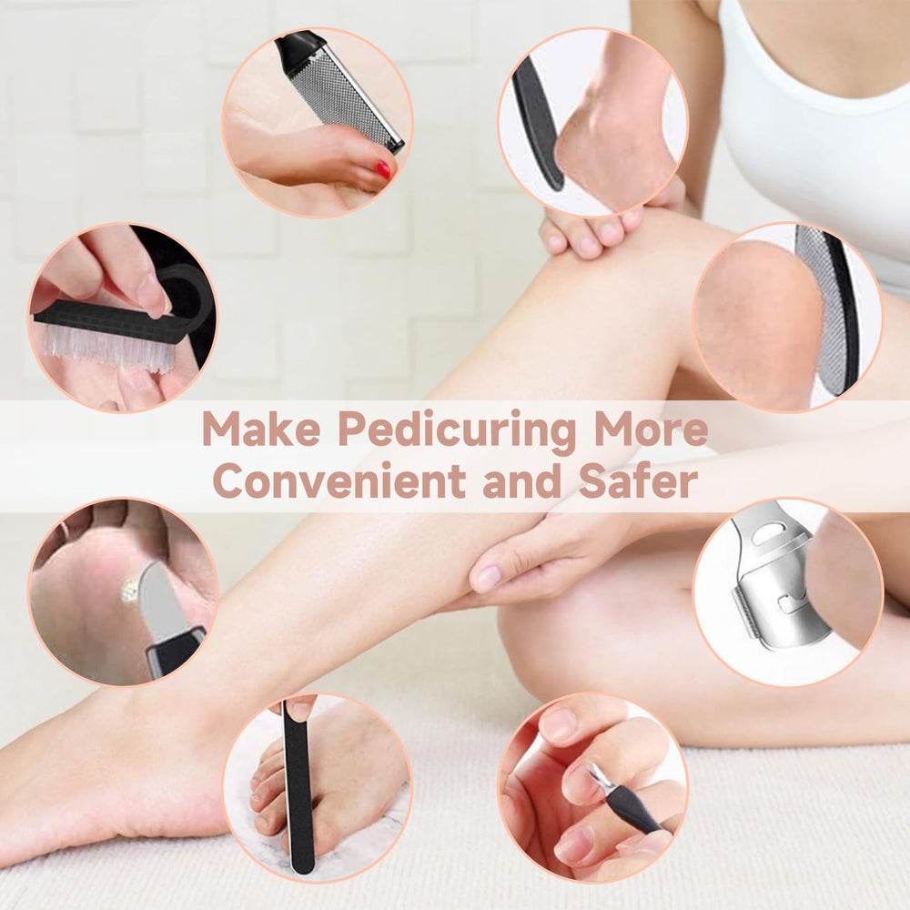 SilkGlow portable foot file travel-friendly design fits in a bag