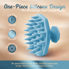 SILKLE silicone scrubber enables wet and dry use with hygienic one-piece design