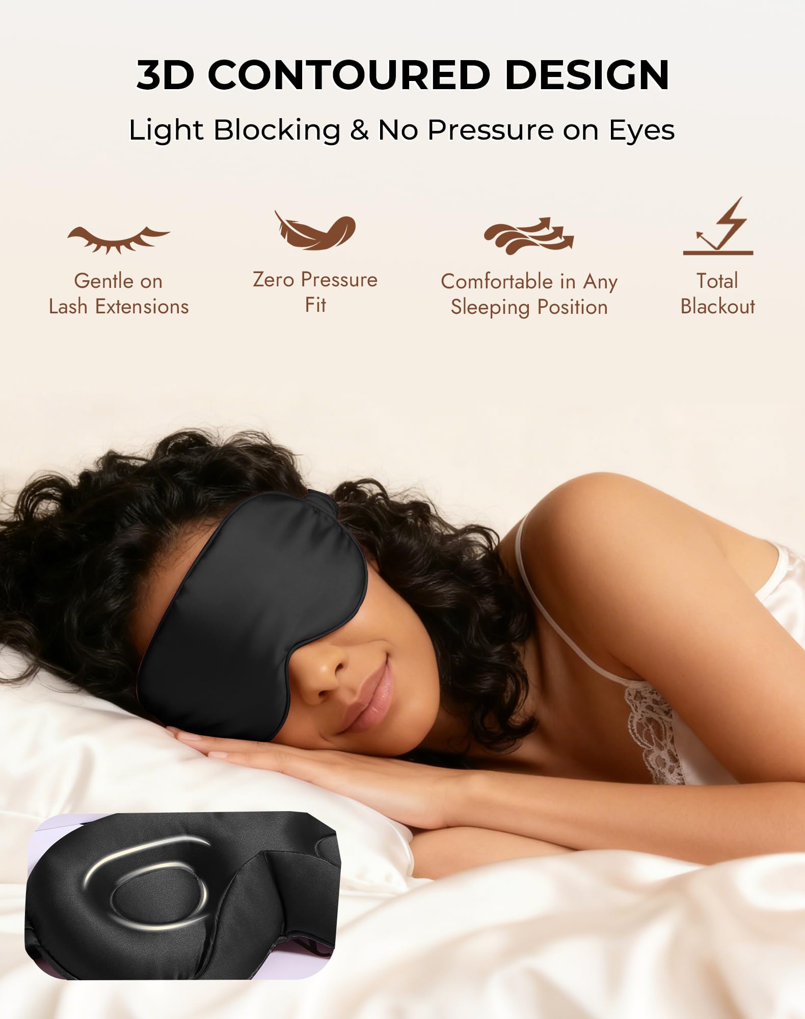 SilkSilky adjustable strap ensures a secure fit without tangling hair.