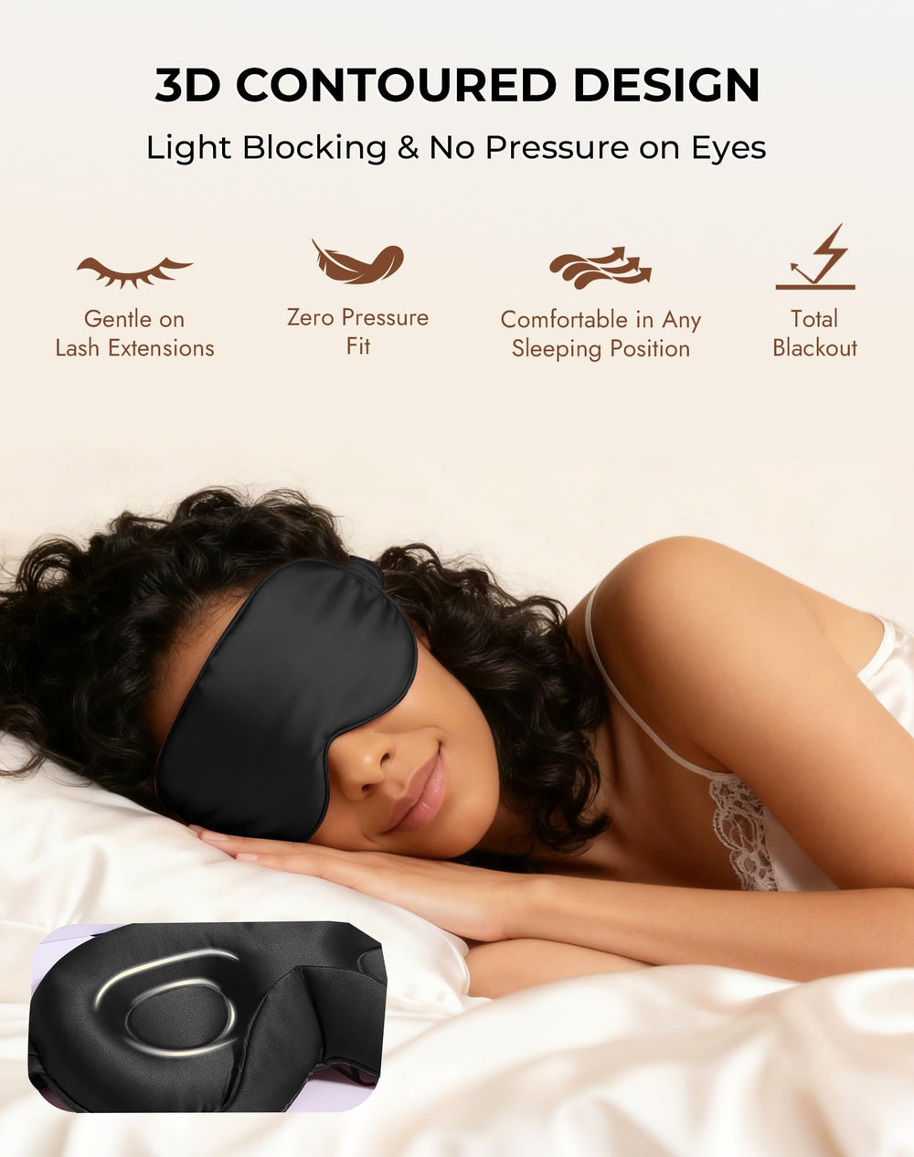 SilkSilky adjustable strap ensures a secure fit without tangling hair.