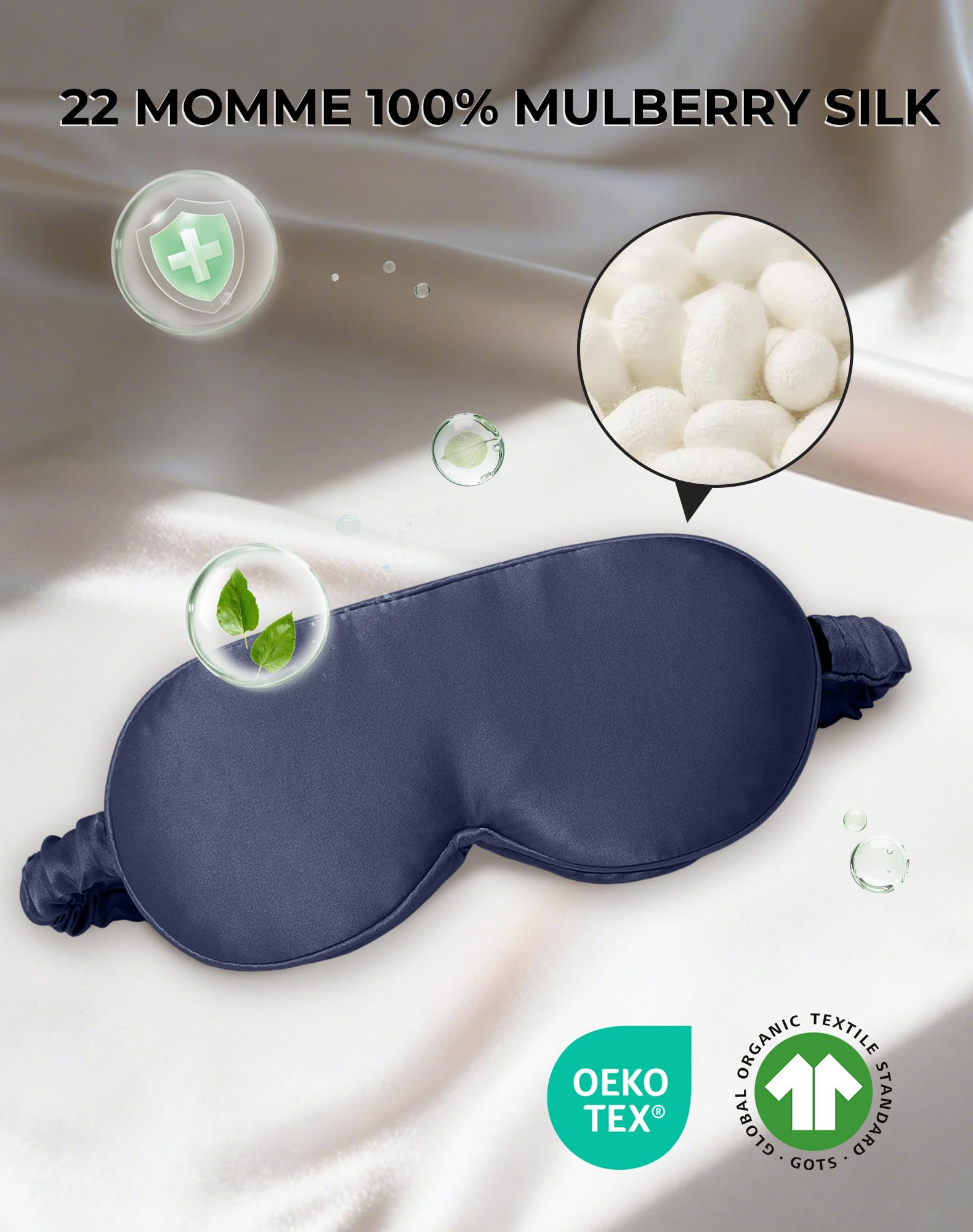 SilkSilky nose wing pads adapt to all nose shapes for light blocking.