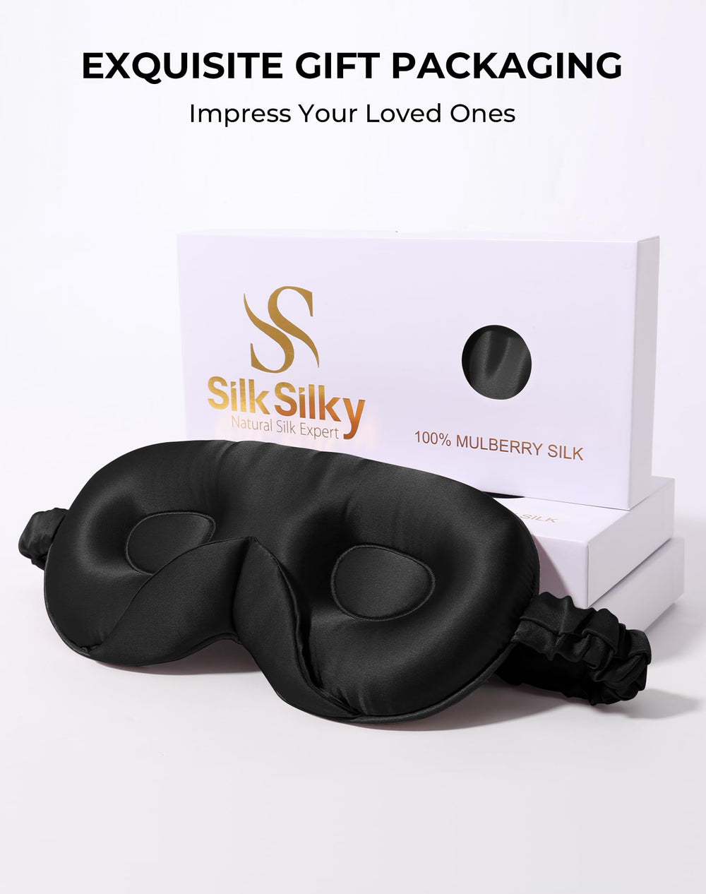 SilkSilky travel-friendly sleep mask is ideal for naps and on-the-go use.