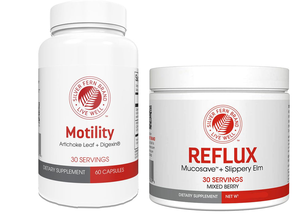 Silver Fern Motility capsules bottle for daily digestive support.
