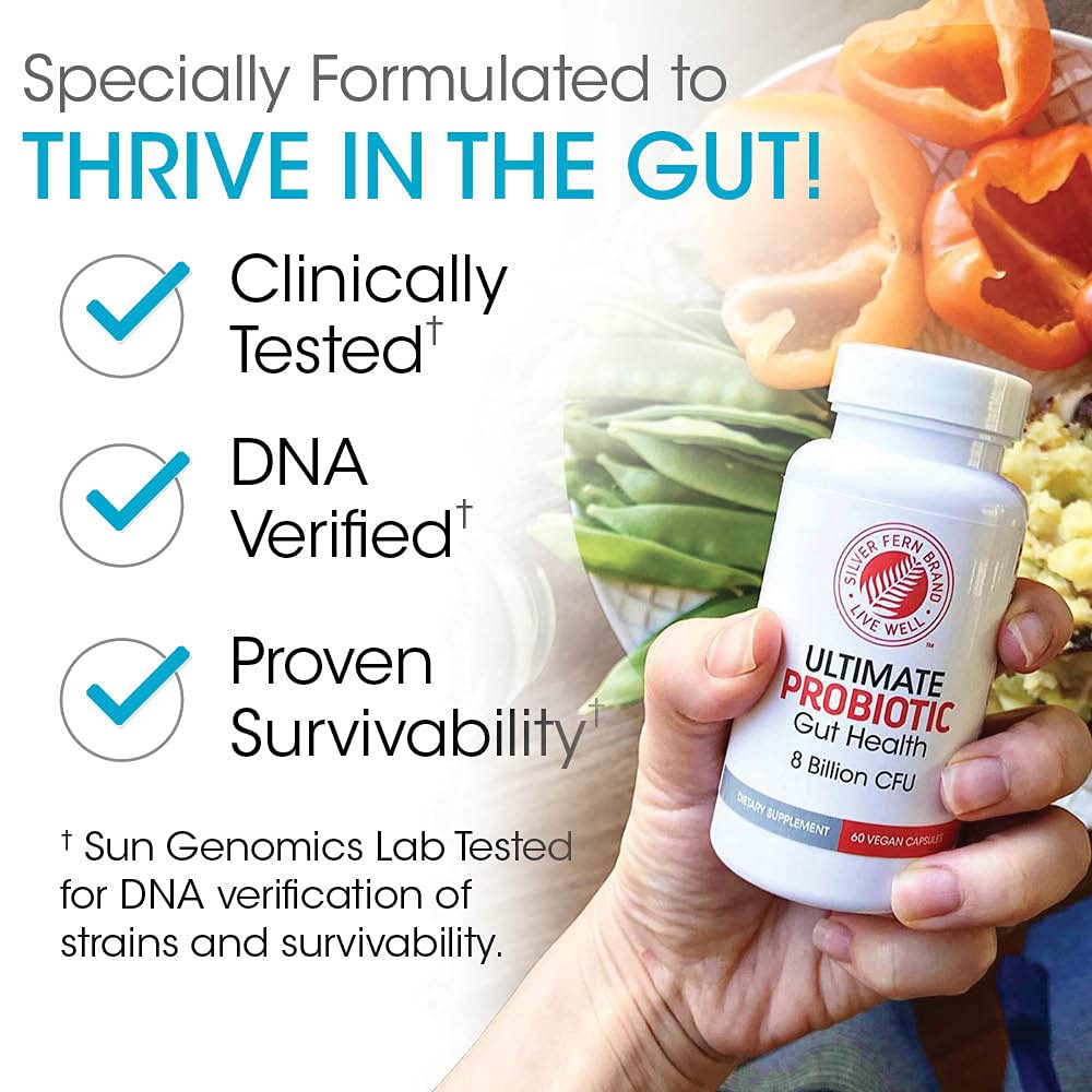 Silver Fern vegan-friendly symbol emphasizes dairy-free, gluten-free formulation
