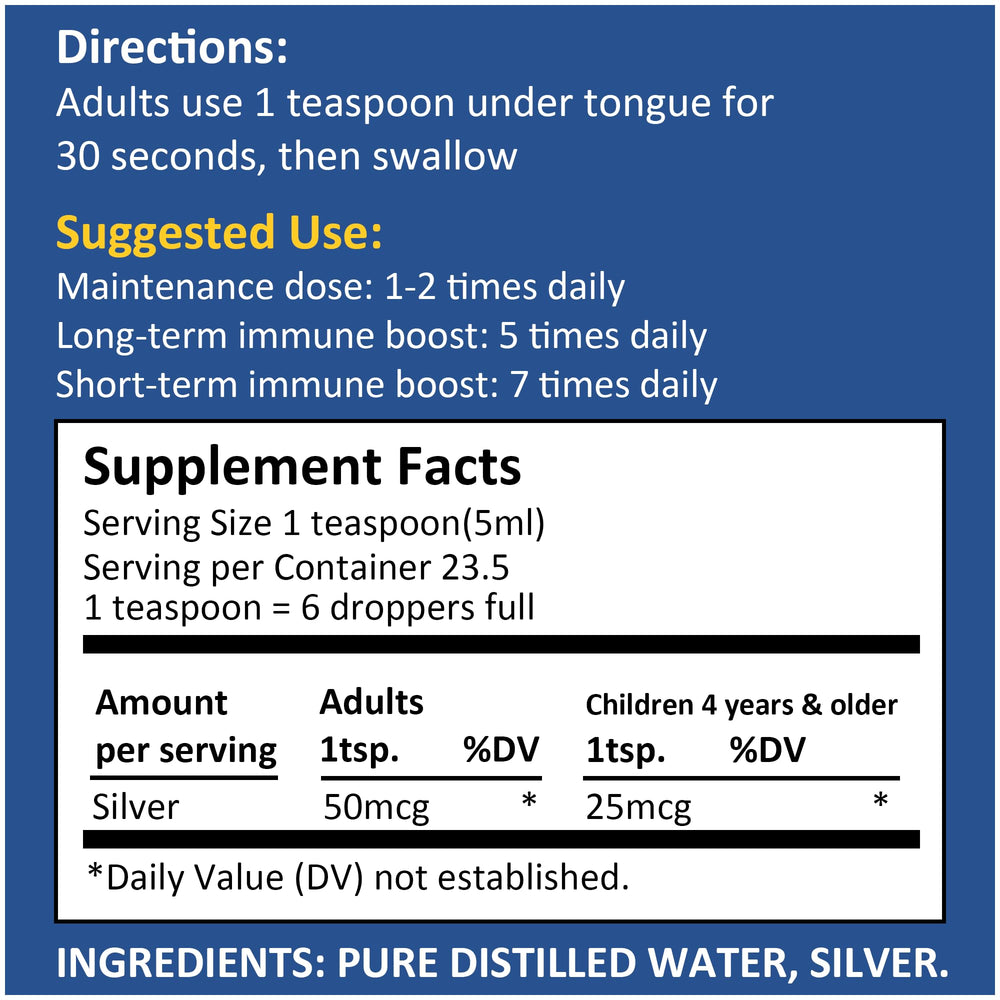 SILVER HOLISTICS blue-tinted glass spray bottle suited for home use