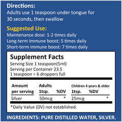 SILVER HOLISTICS blue-tinted glass spray bottle suited for home use