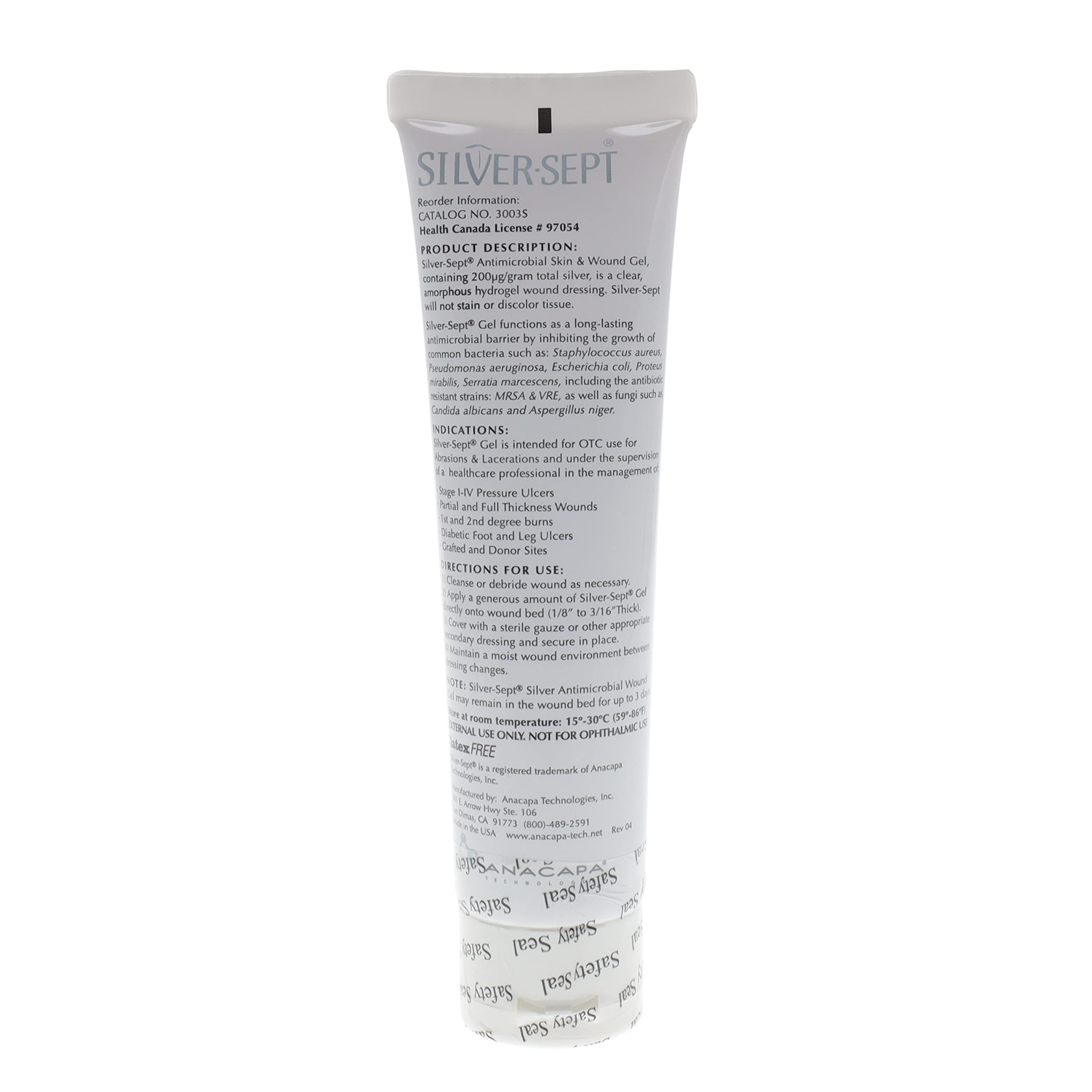 Visual for first and second-degree burn care with Silver-Sept Gel