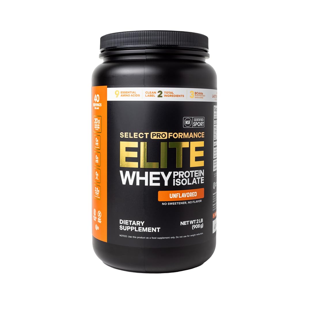 Silver Star Nutrition Select Proformance Elite whey protein isolate canister for high-protein post-workout fuel