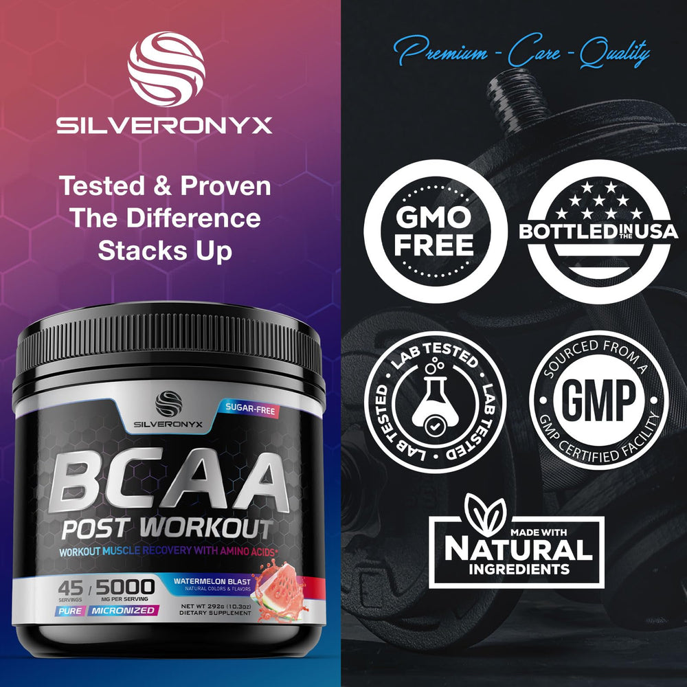 Silveronyx BCAAs and amino acids boost for energy and recovery