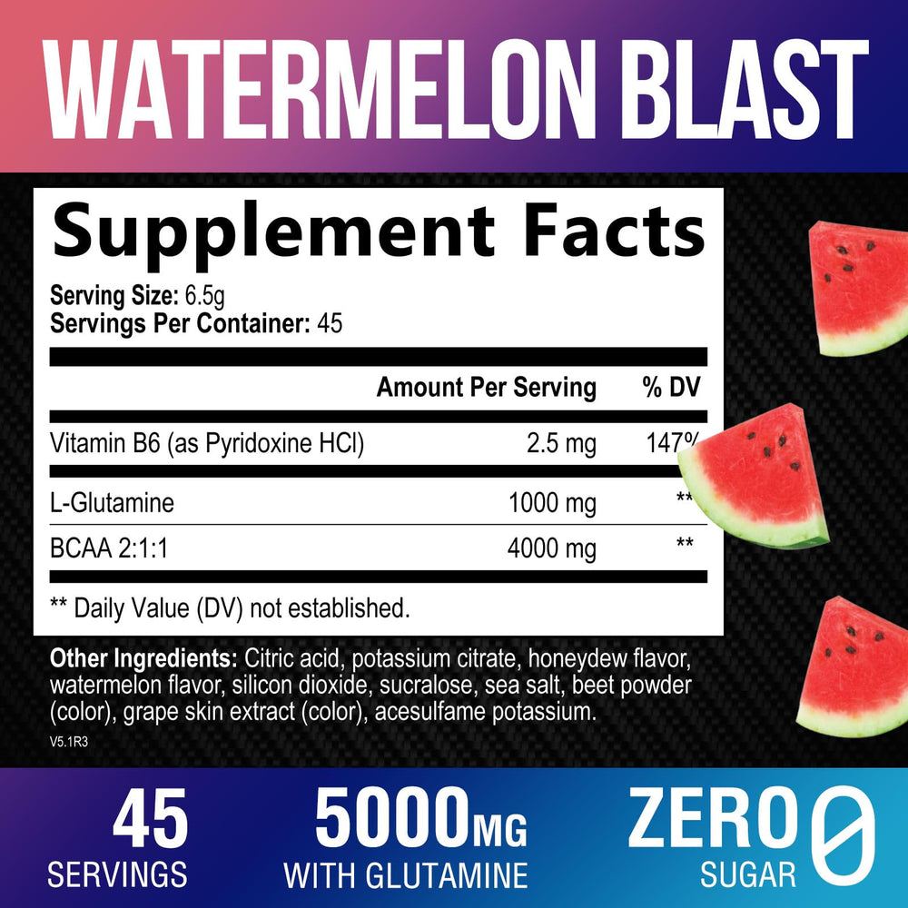 Silveronyx glutamine amino acids blend for faster recovery after training
