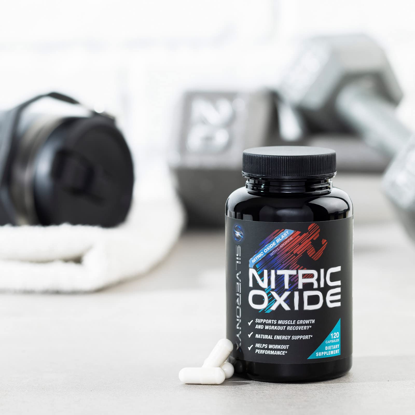 SilverOnyx made-in-usa facility text near bottle emphasizes quality standards