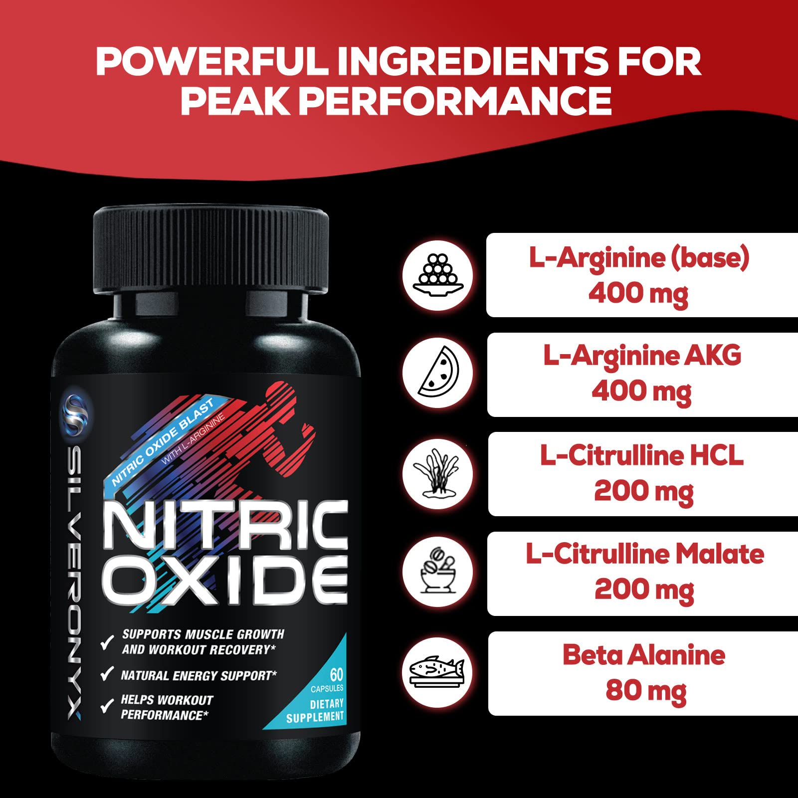 SilverOnyx pre-workout energy photo conveying reliable motivation and steady stamina