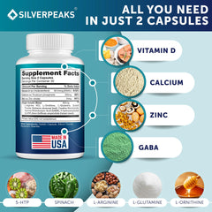 Inside view of Silverpeaks Growth Capsules showing vegetable capsules for clean ingredients.