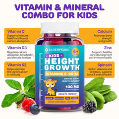 SILVERPEAKS Height Growth Kids taking gummy for daily nourishment