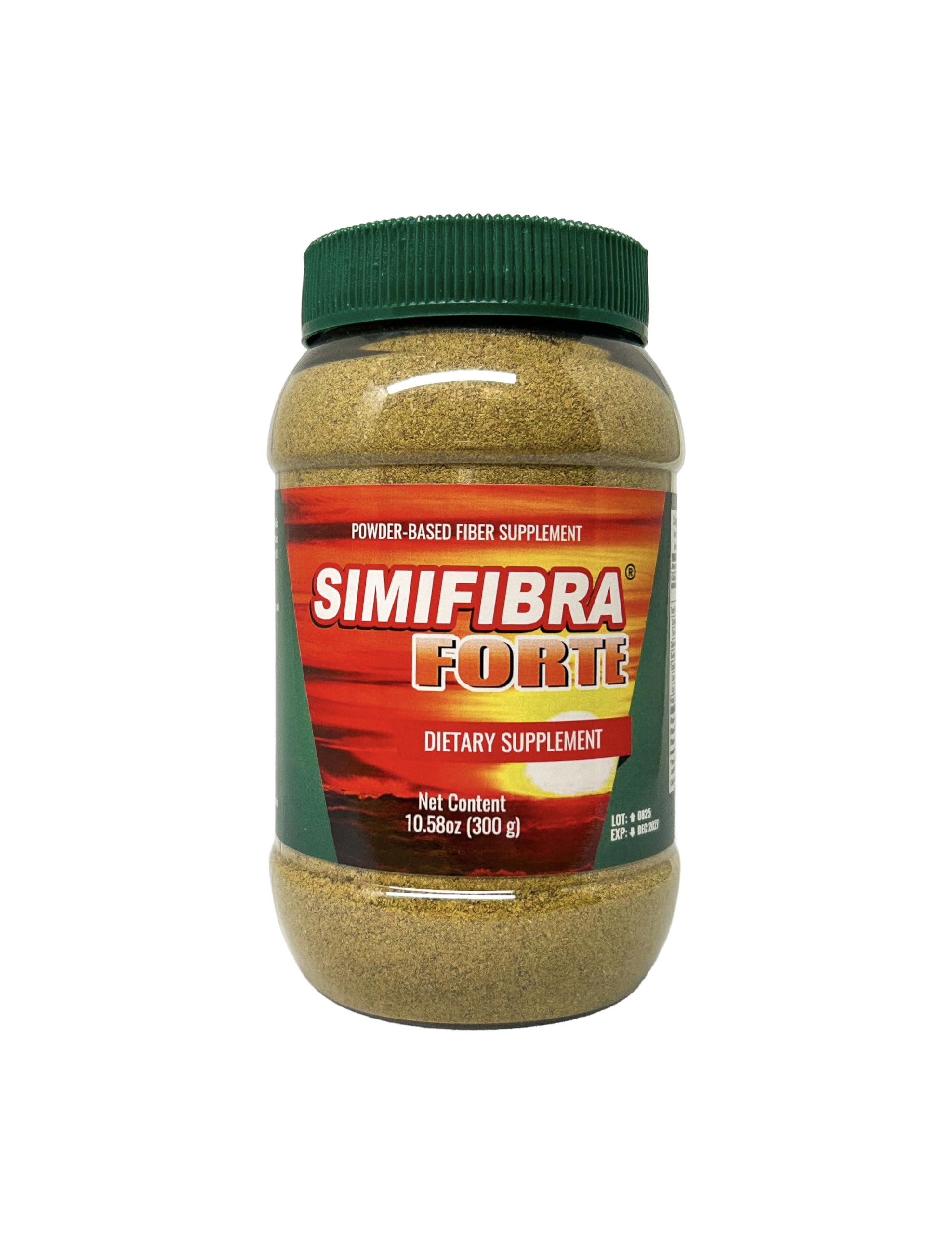 SIMIFIBRA FORTE MX powder bottle front view for daily digestive health.
