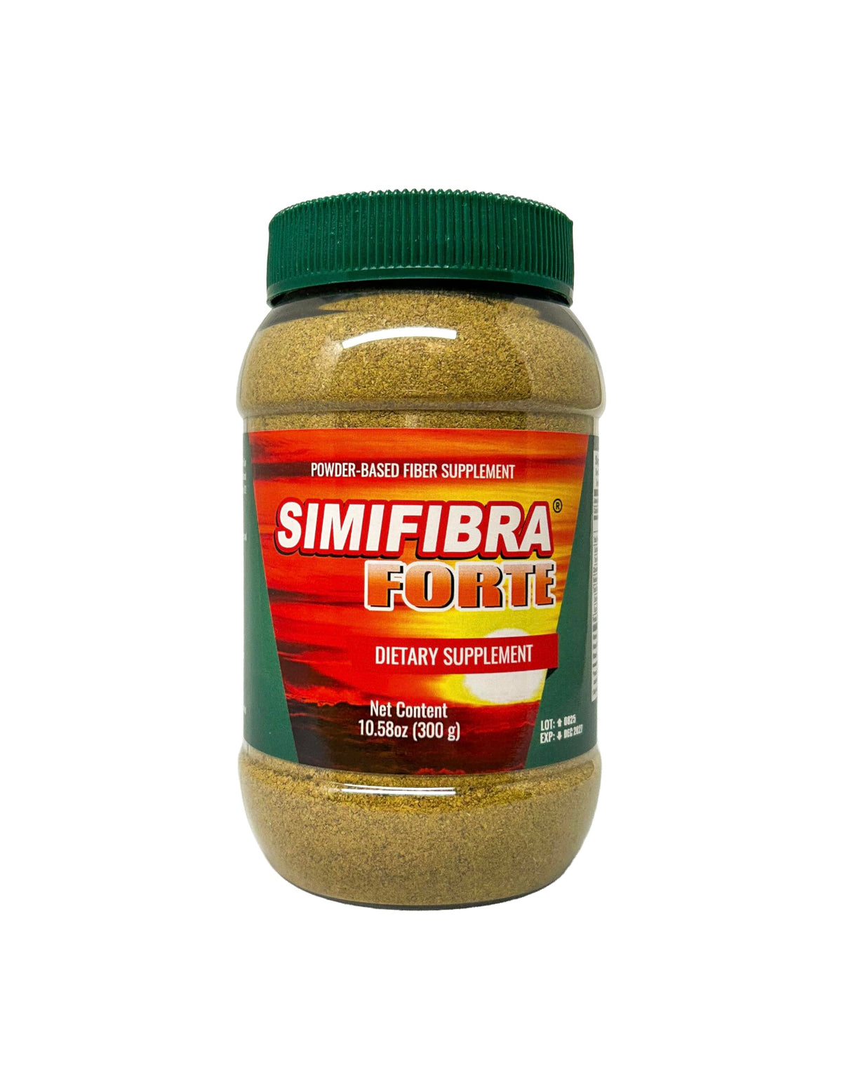 SIMIFIBRA FORTE MX powder bottle front view for daily digestive health.
