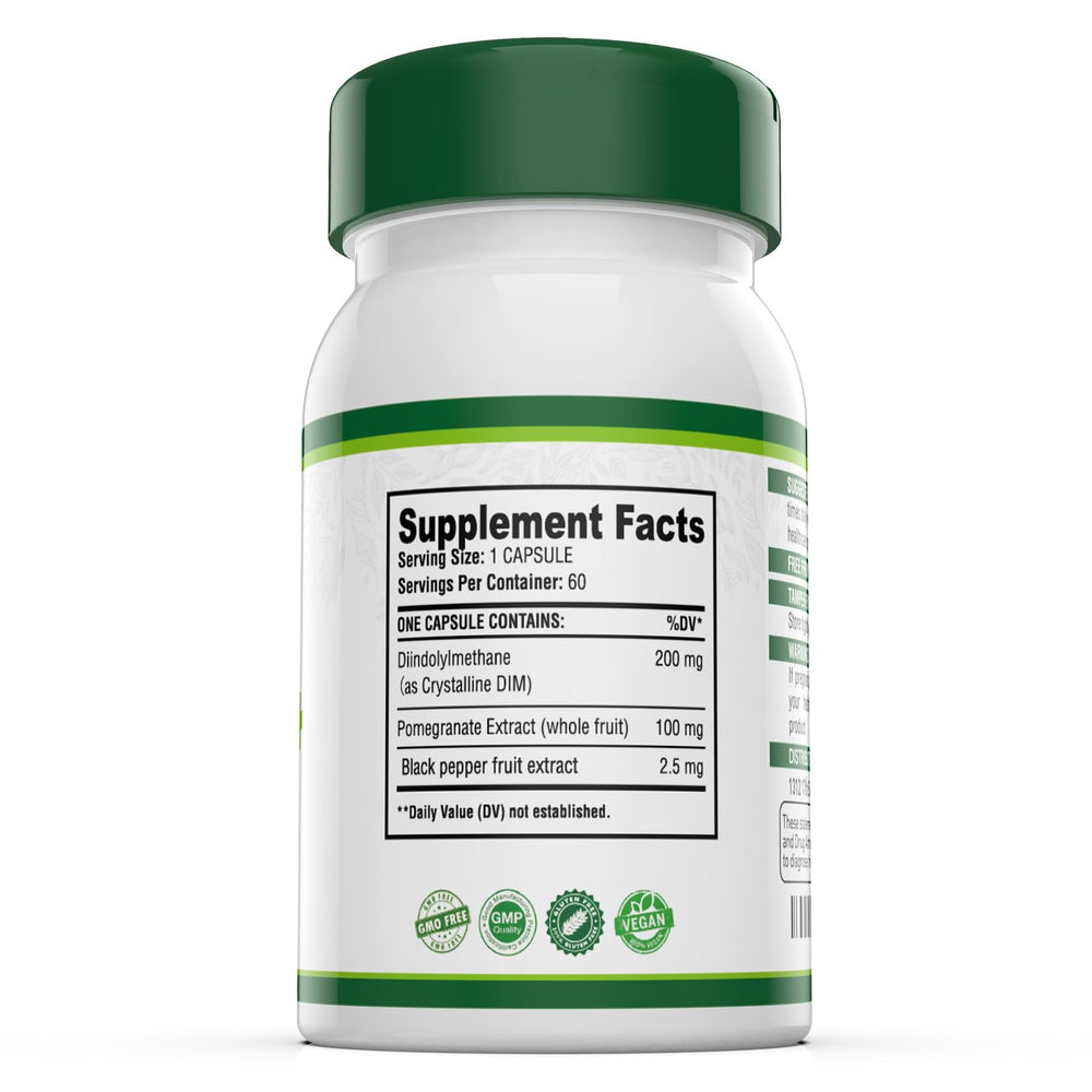 Simlike DIM Hormone Detox label details highlight quality and transparency.