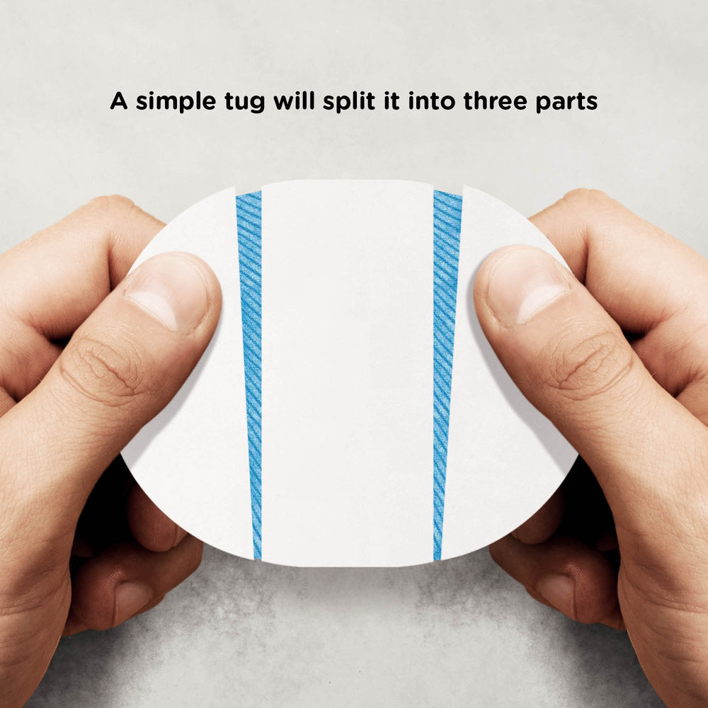 SIMPATCH patch applies as easily as a Band-Aid for quick wear.