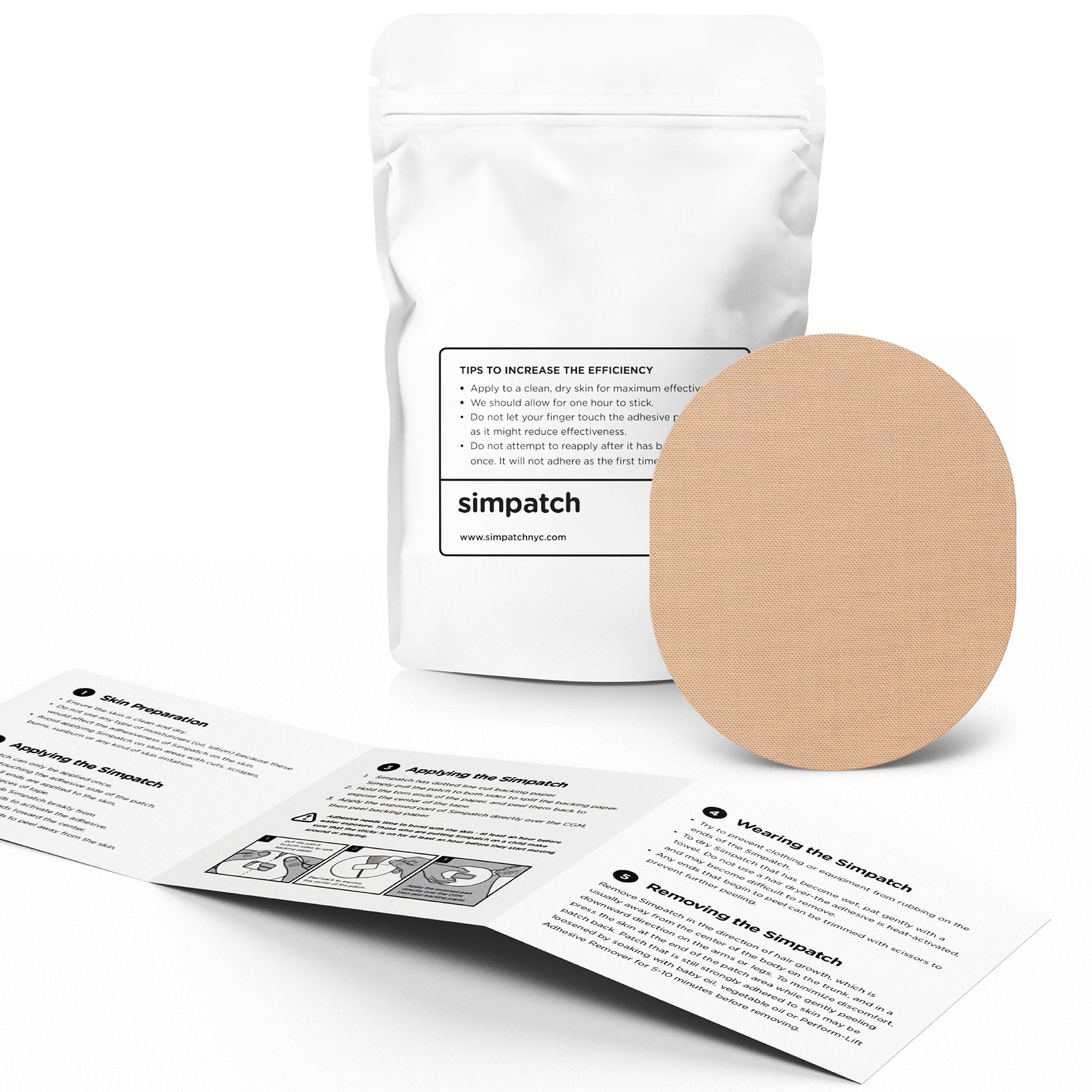 SIMPATCH patch demonstrates waterproof seal during shower or rain.