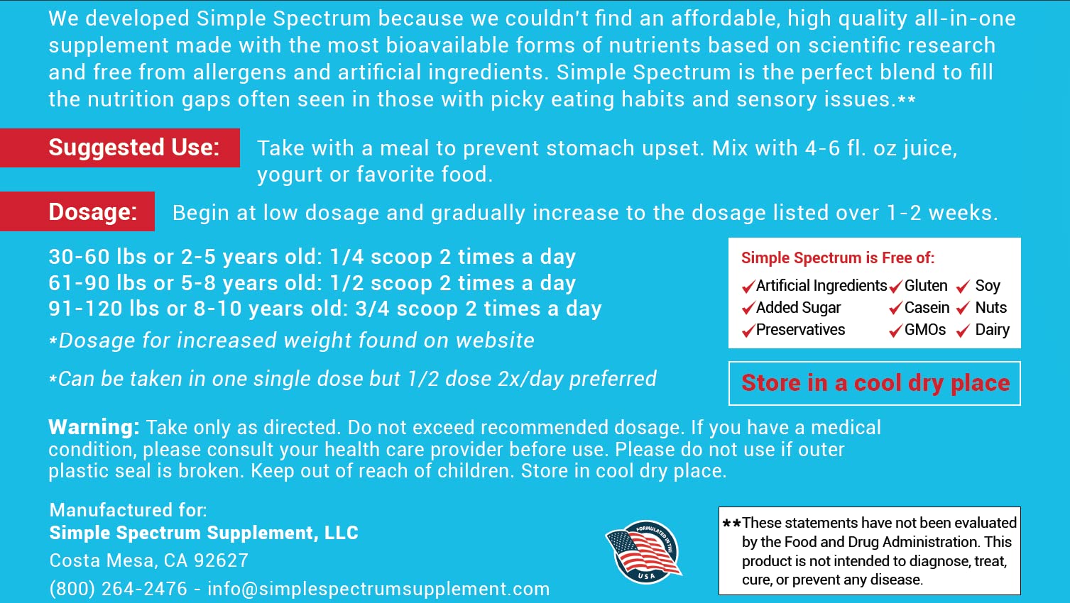 Simple Spectrum juice mixer addition illustrates easy integration into drinks for kids.