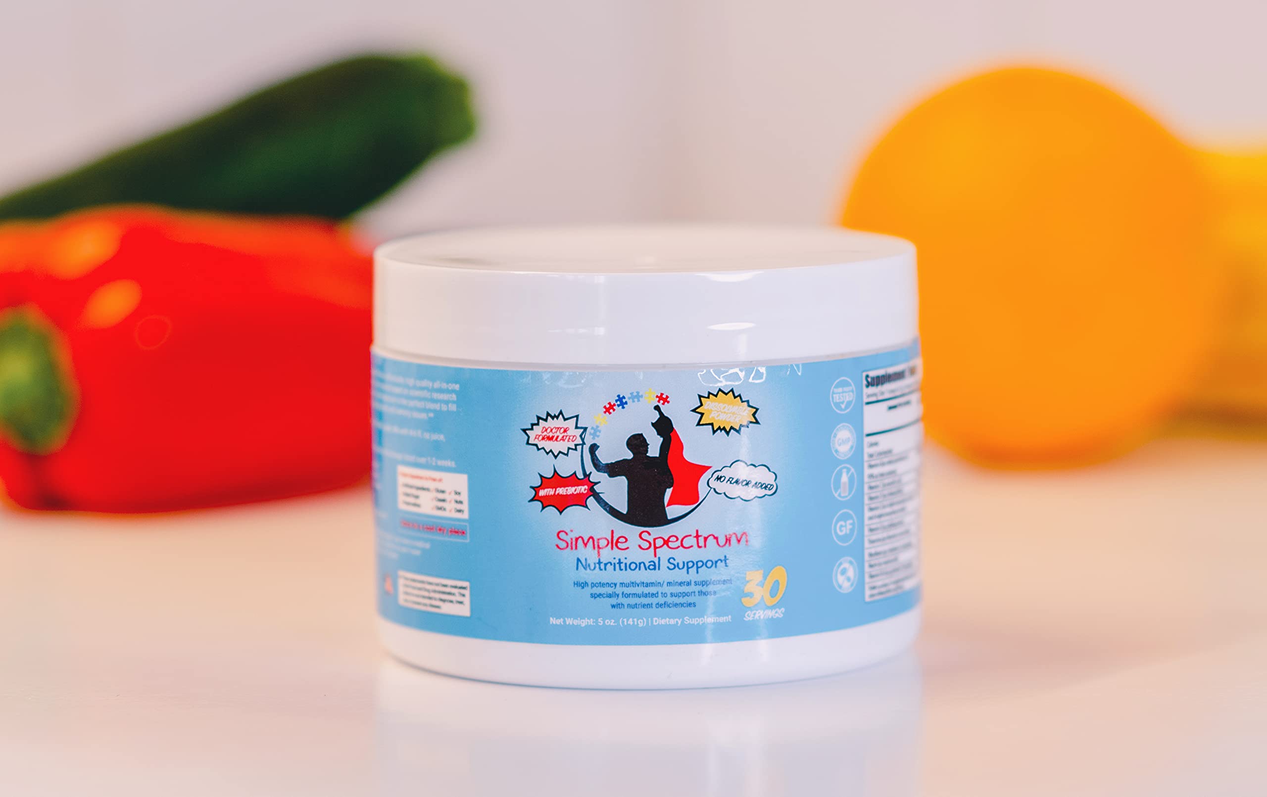Simple Spectrum kid-friendly serve suggests approachable daily nutrition for families.