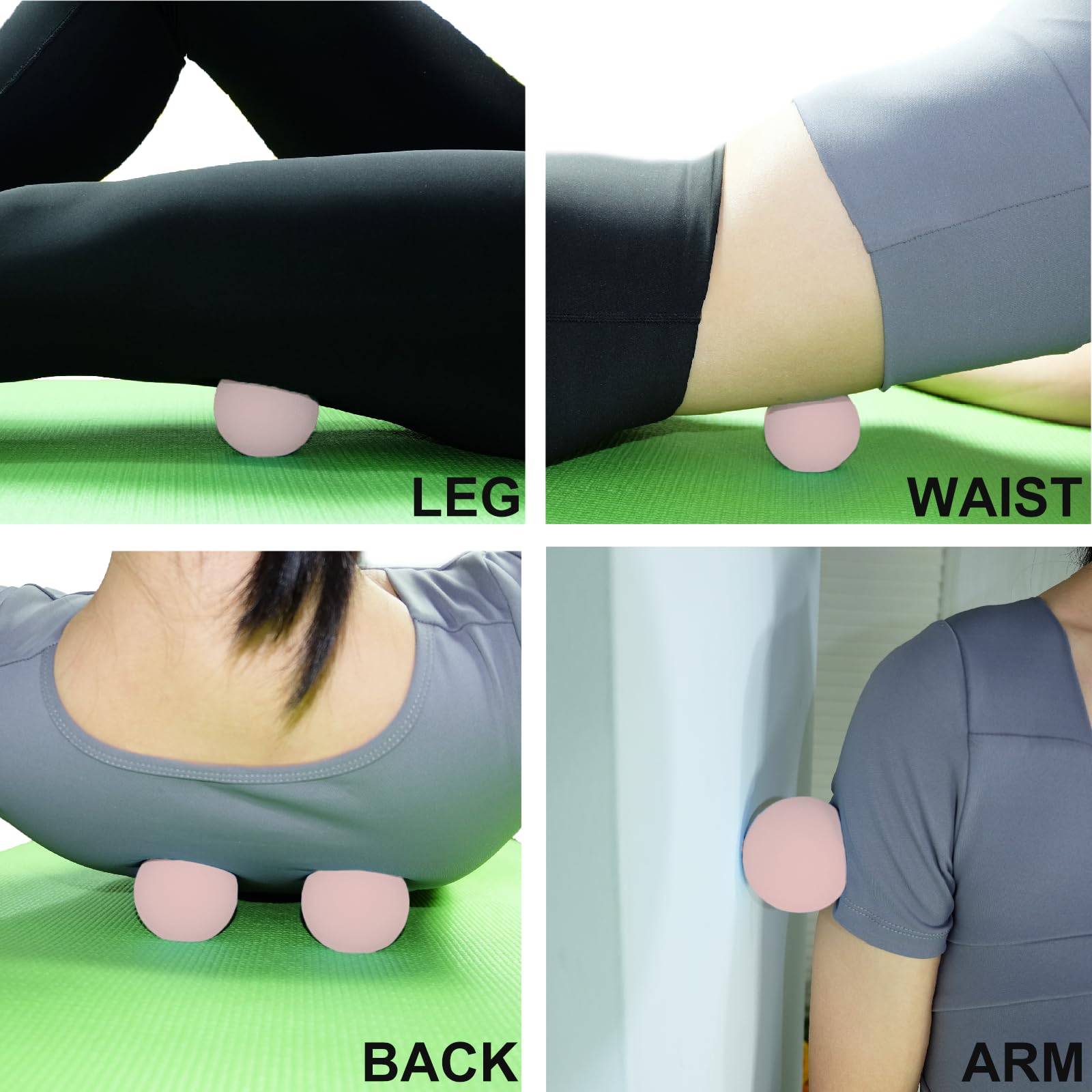 Ideal para usar en suelo o tapete de yoga.