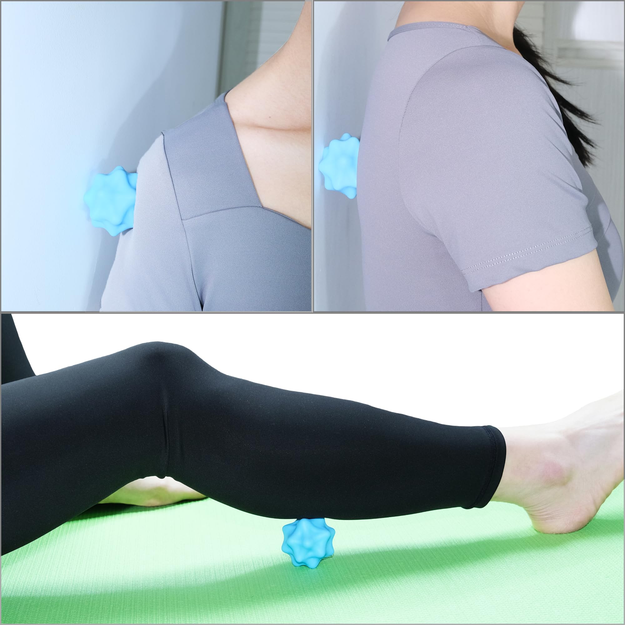 SimpleCool plantar massage ball blue targets foot soreness and recovery between workouts.