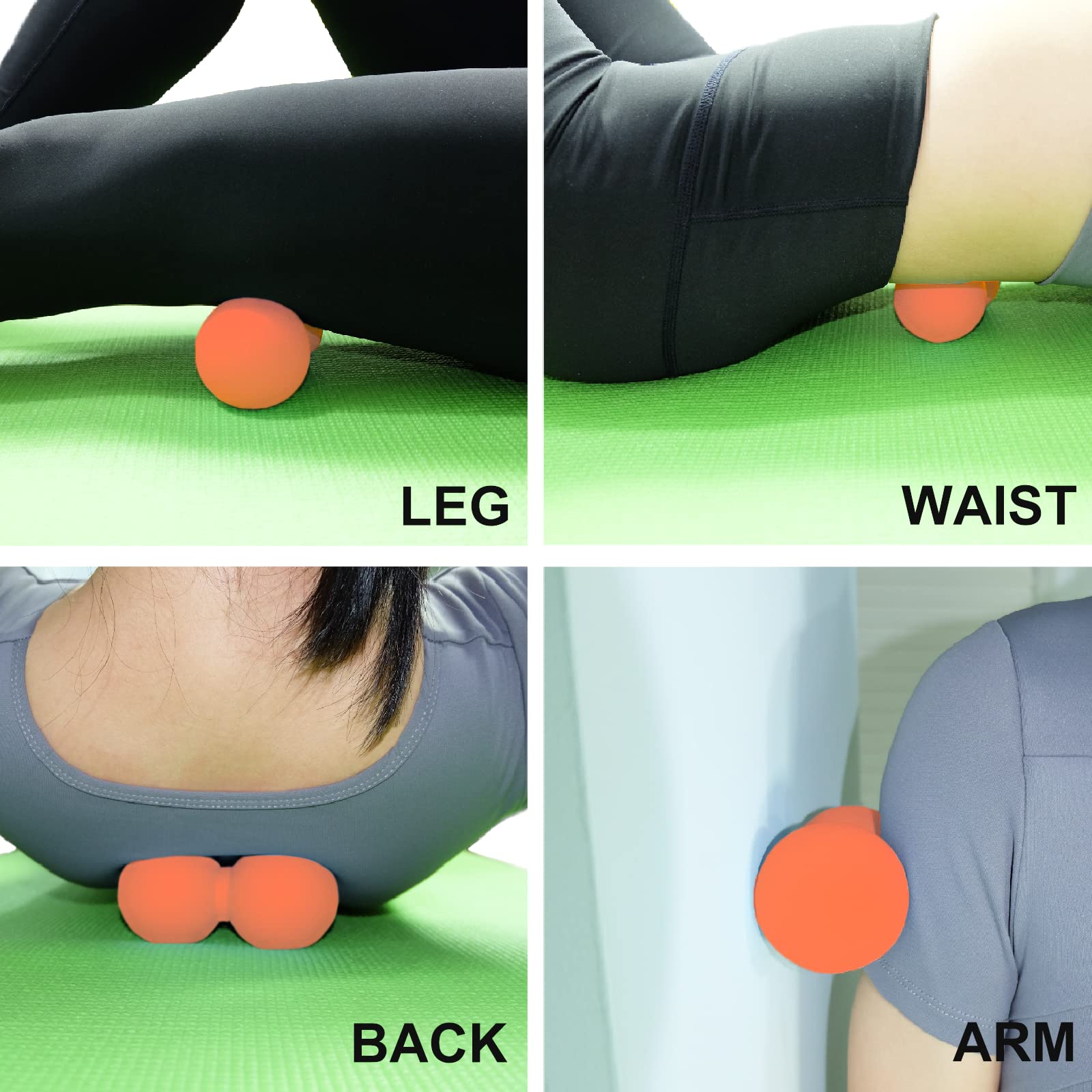 SIMPLECOOL Portable peanut ball fits in travel bag for on-the-go relief.