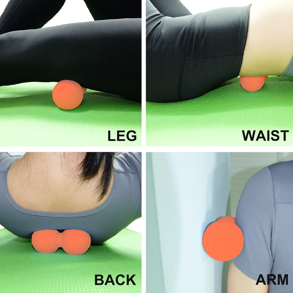 SIMPLECOOL Portable peanut ball fits in travel bag for on-the-go relief.
