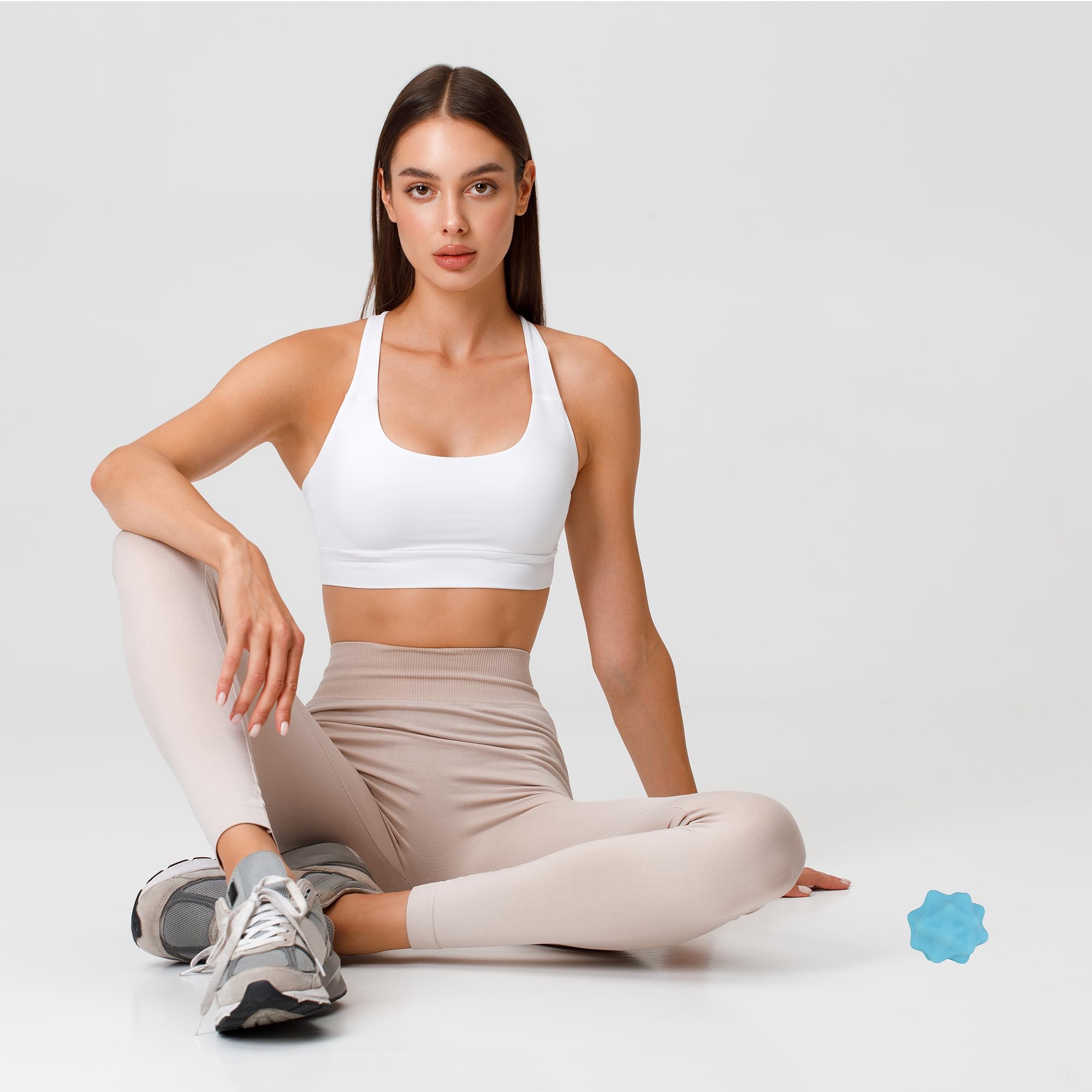 SimpleCool silicone massage ball blue durable material for long-lasting sessions.