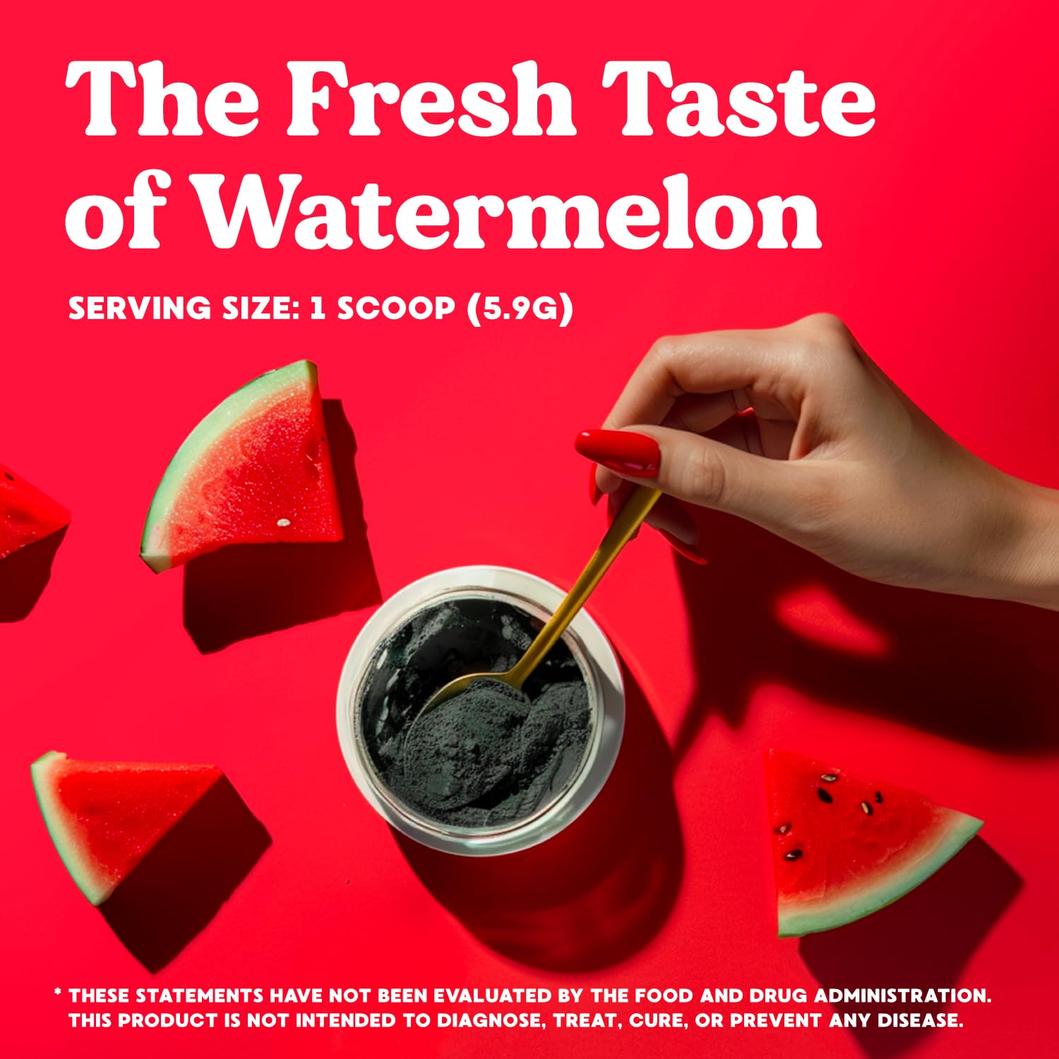 Simply Blossom energy-boosting greens powder with matcha and fruits.