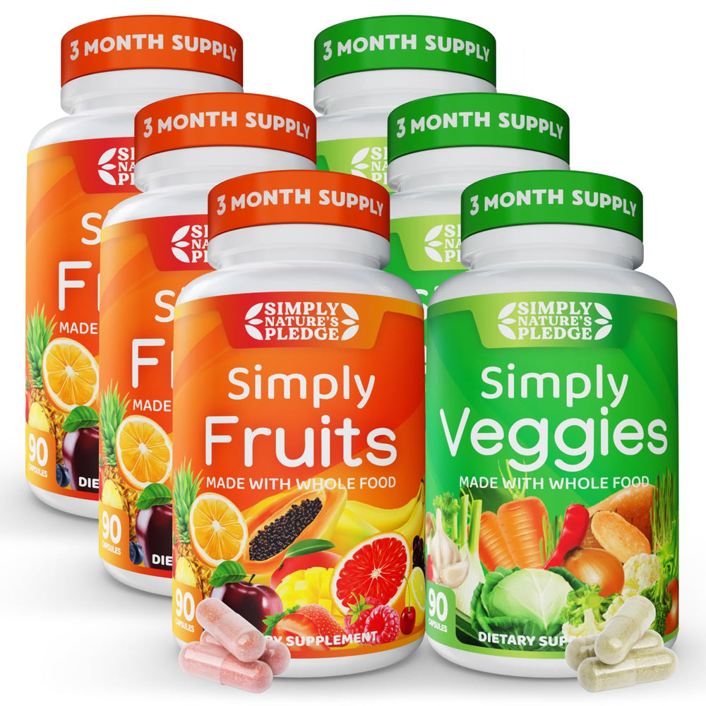 Simply Nature's Pledge bottle front showing daily nutrition support